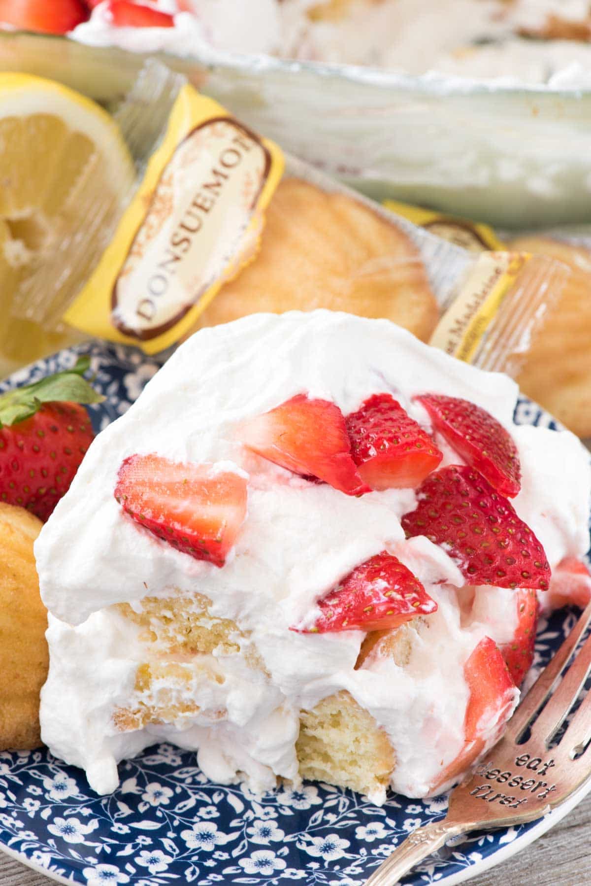 No Bake Strawberry Lemon Cake Crazy for Crust