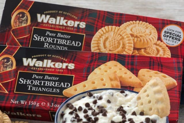 Two boxes of Walkers Pure Butter Shortbread Triangles