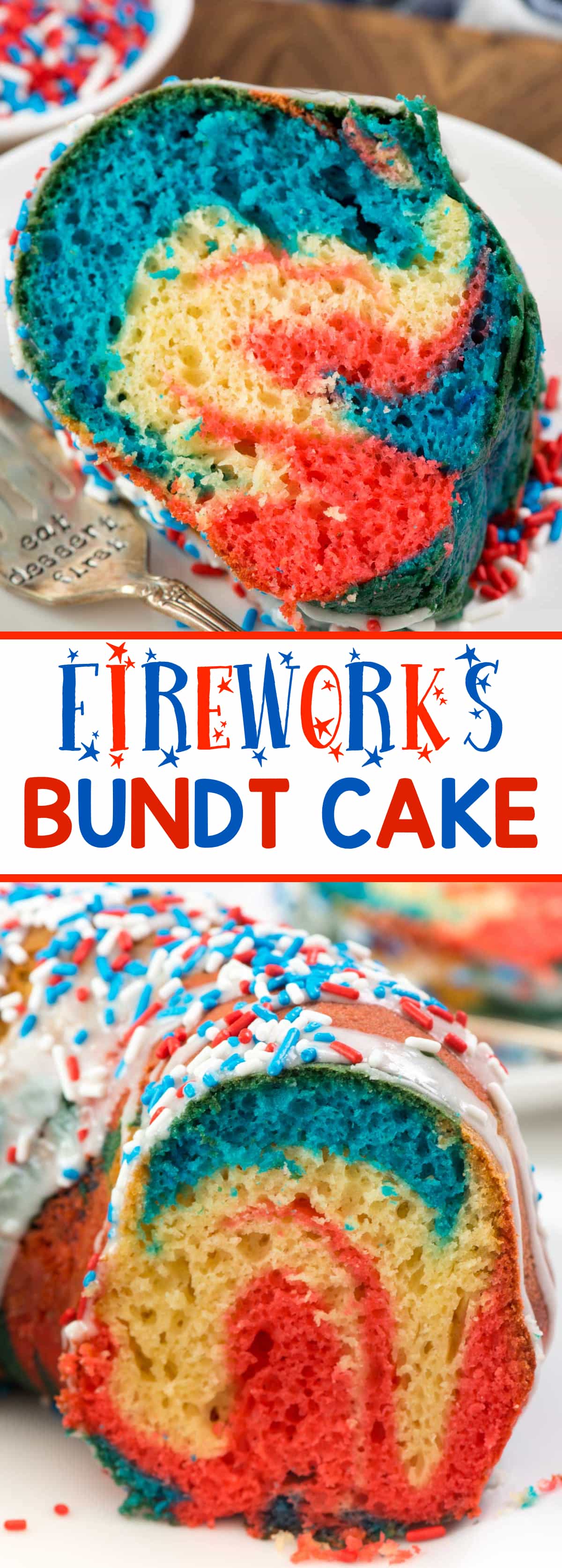 Fireworks Bundt Cake - Crazy for Crust