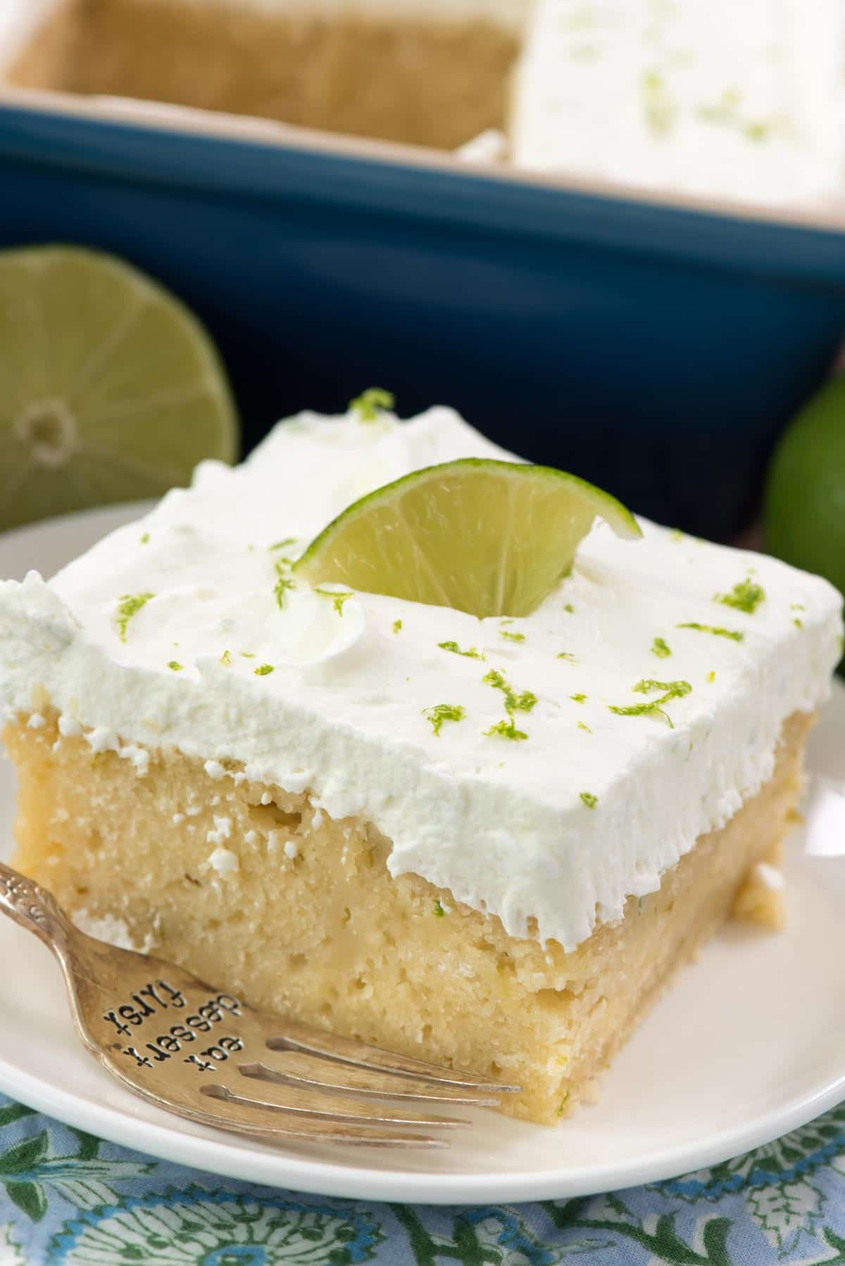 Key Lime Cake from Scratch (Lower Sugar Recipe) - Crazy for Crust