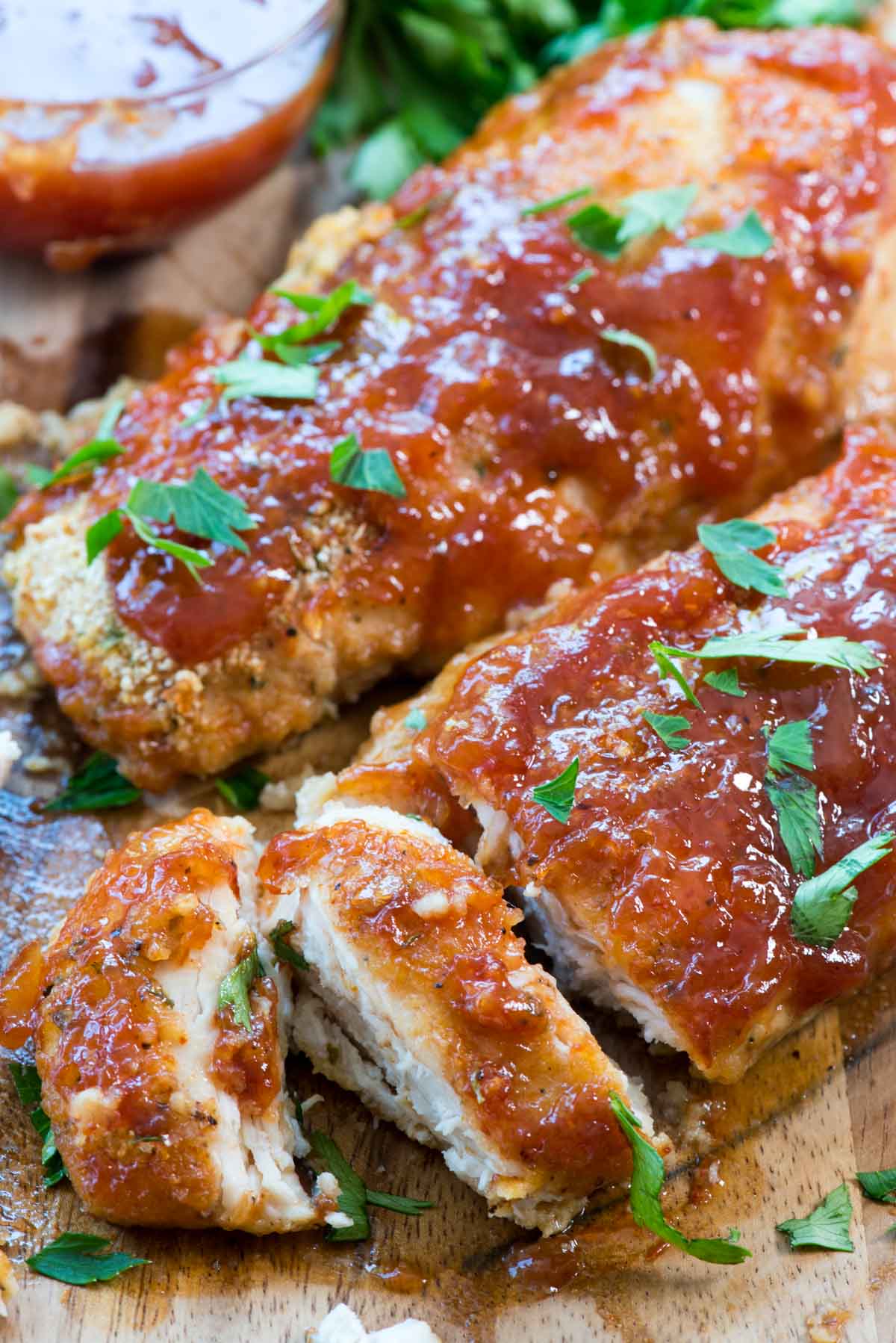 Easy Oven Baked BBQ Chicken - Crazy for Crust