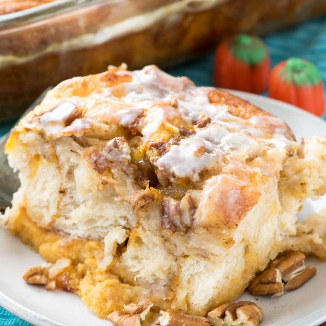 Pumpkin French Toast Casserole - Crazy for Crust