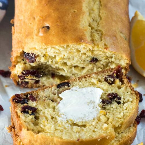 Cranberry Orange Quick Bread - Crazy for Crust