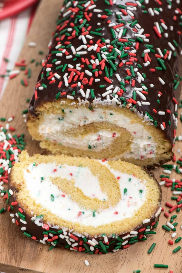 Christmas Cake Roll - Crazy for Crust