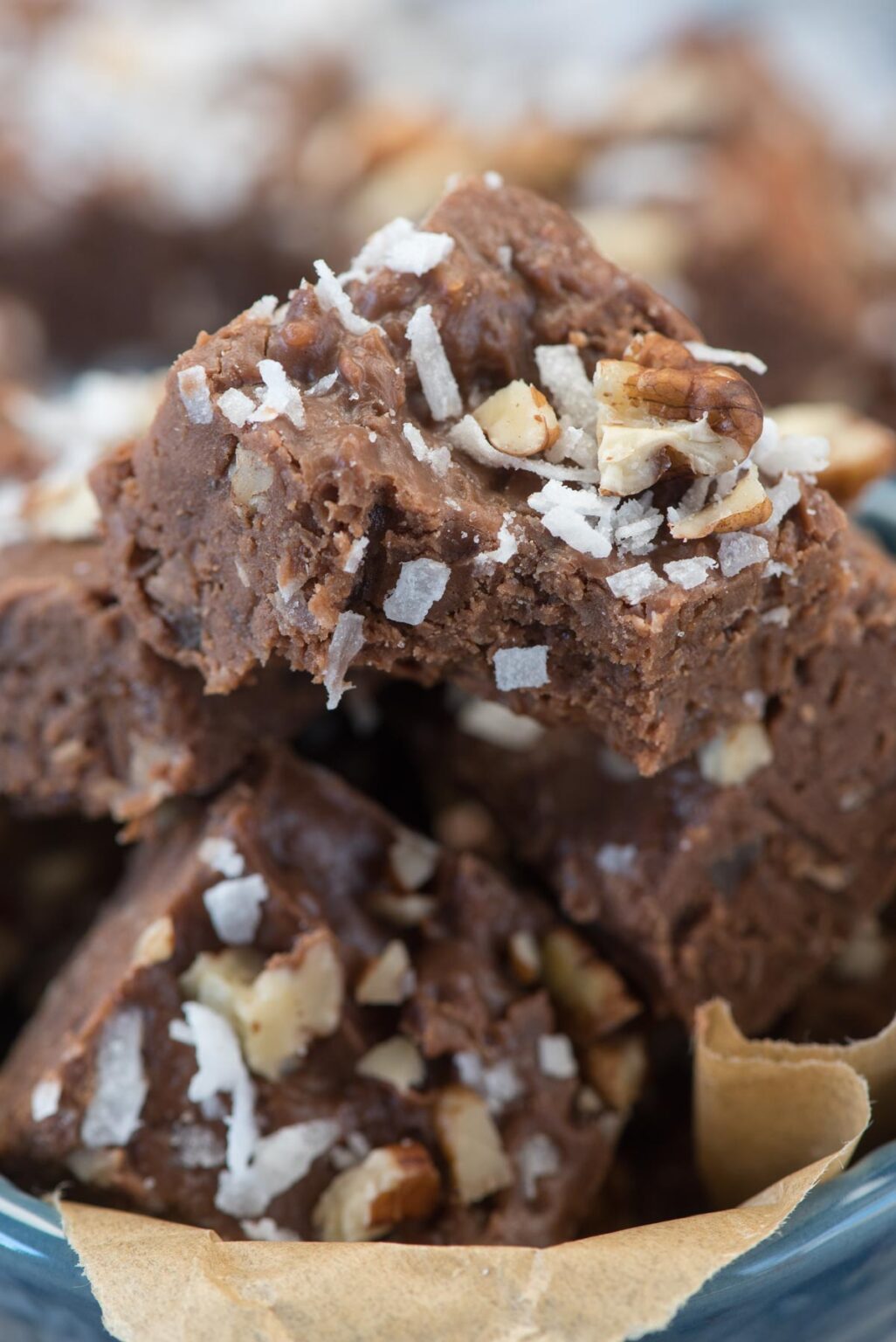 Easy Coconut Pecan Fudge (2 ingredients) Crazy for Crust