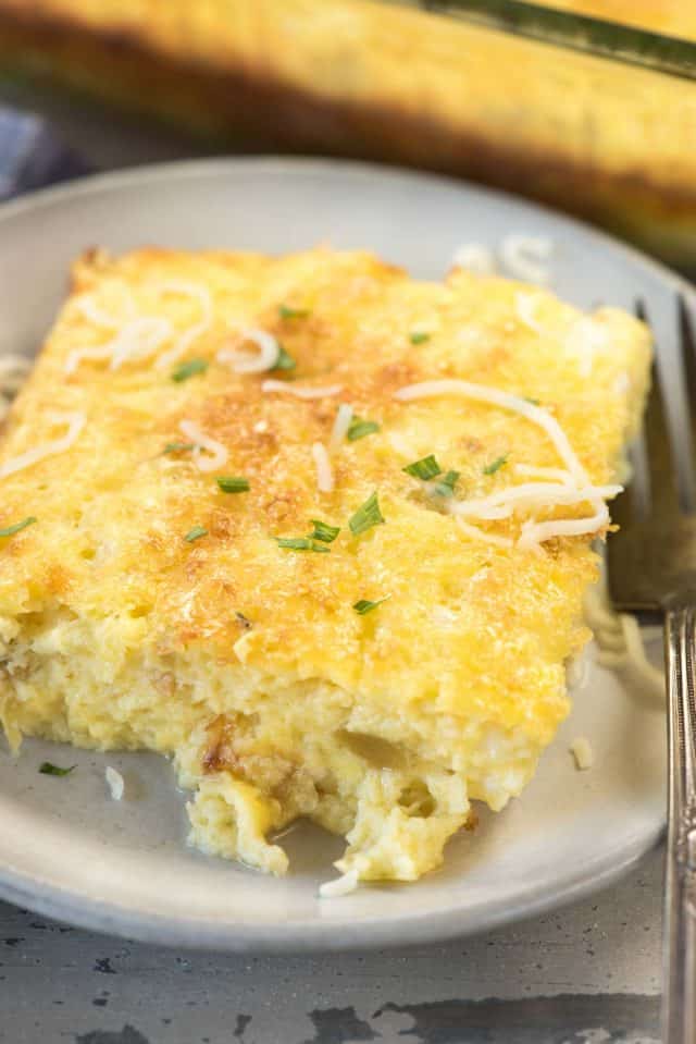 Green Chile Egg Breakfast Casserole - Crazy for Crust