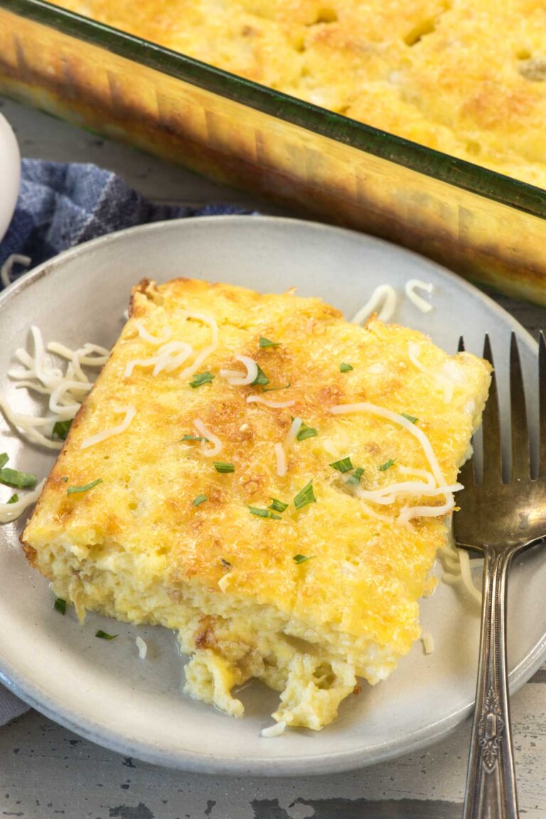 Green Chile Egg Breakfast Casserole - Crazy for Crust