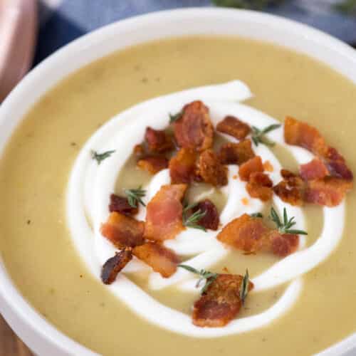 30 Minute Potato Leek Soup - Crazy for Crust