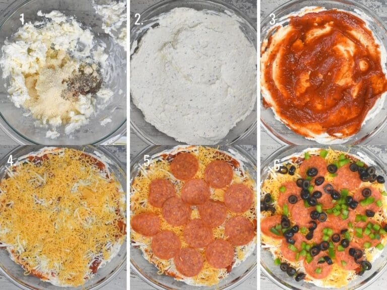 Easy Hot Pizza Dip (7 Layers) - Crazy For Crust