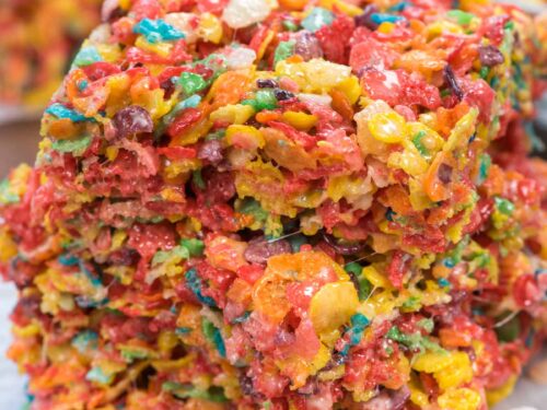 Fruity Pebble Krispie Treats Crazy For Crust