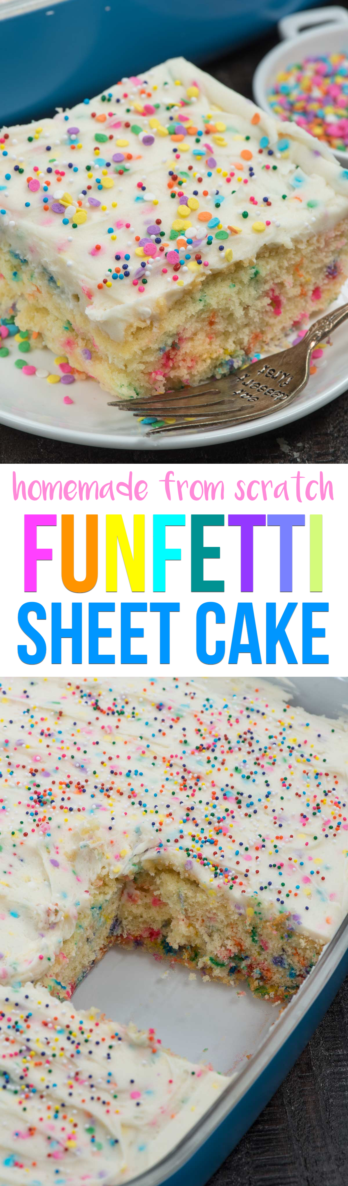 Homemade Funfetti Cake - Crazy for Crust