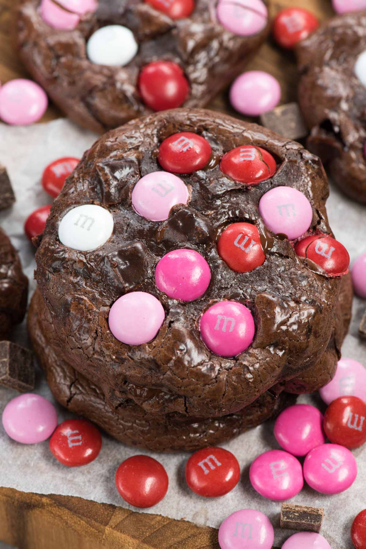 Valentine Gluten Free Brownie Cookies - Crazy for Crust