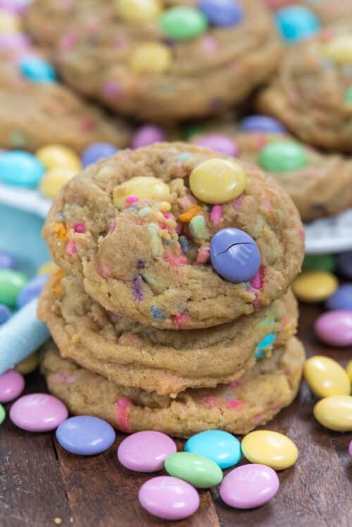 Easter M&M Cookies - Crazy for Crust