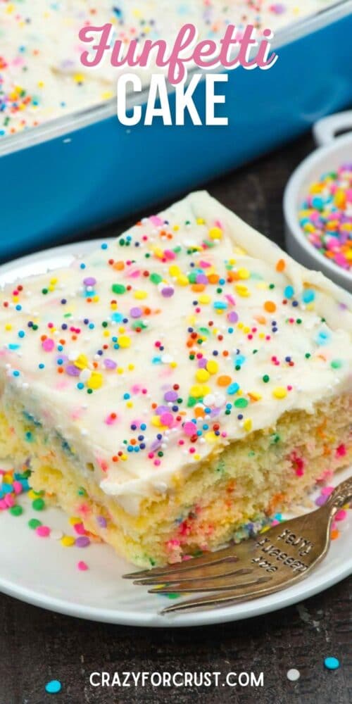 Homemade Funfetti Cake - Crazy for Crust