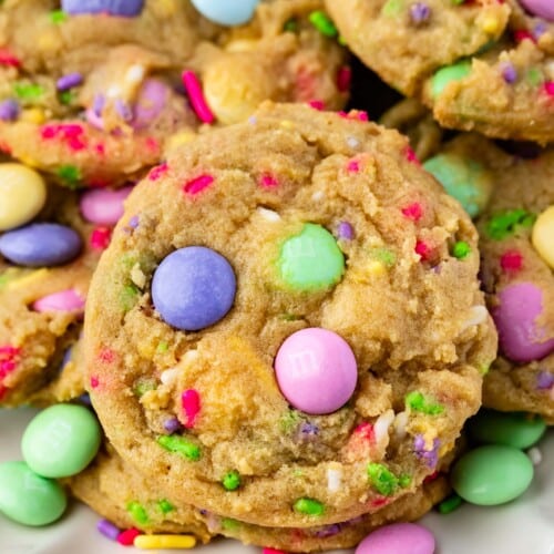 Easter M&M Cookies - Crazy for Crust