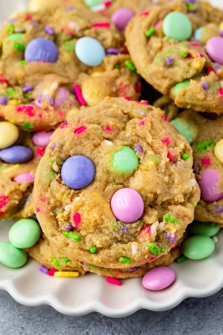 Easter M&M Cookies - Crazy for Crust