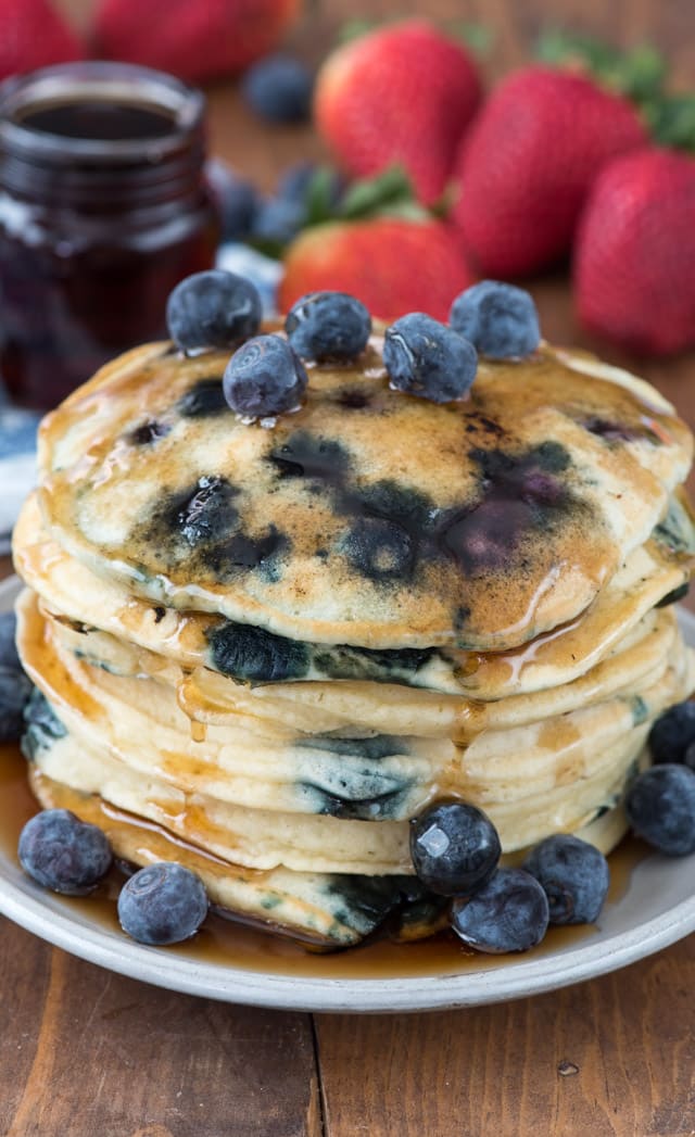 Fluffy Blueberry Pancakes Crazy For Crust