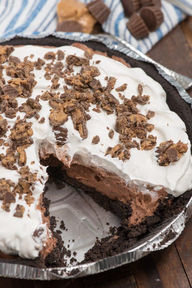 No Bake Chocolate Peanut Butter Pie Crazy For Crust