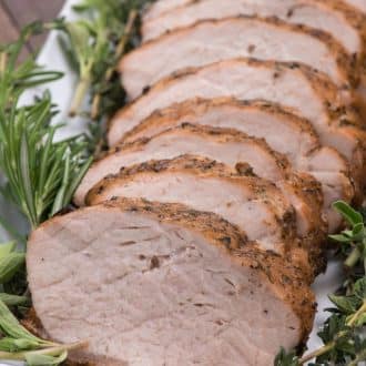 Garlic Herb Grilled Pork Loin - Crazy for Crust