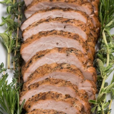 Garlic Herb Grilled Pork Loin - Crazy for Crust