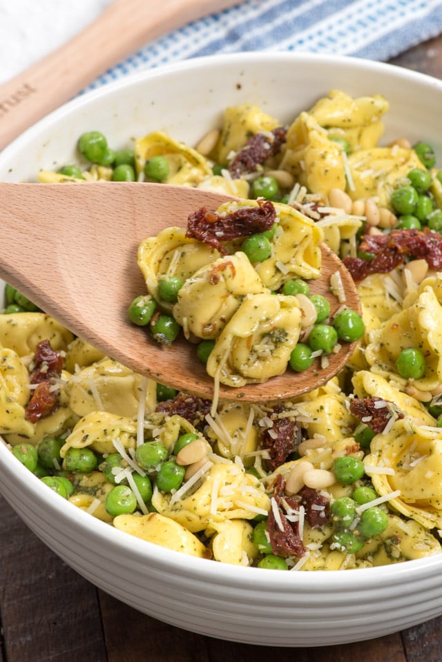 Pesto Pasta Salad With Tortellini - Crazy For Crust