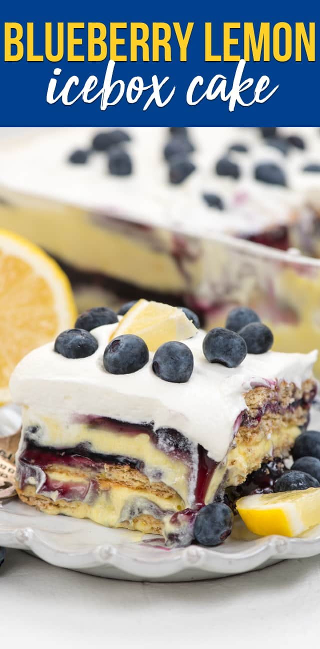 Blueberry Lemon Icebox Cake - Crazy for Crust