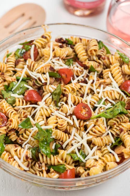 Spicy Italian Pasta Salad (arrabbiata Style) - Crazy For Crust