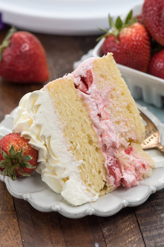 Strawberry Shortcake Layer Cake - Crazy for Crust