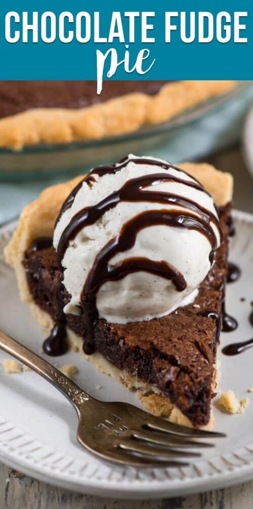 Chocolate Fudge Pie - Crazy for Crust