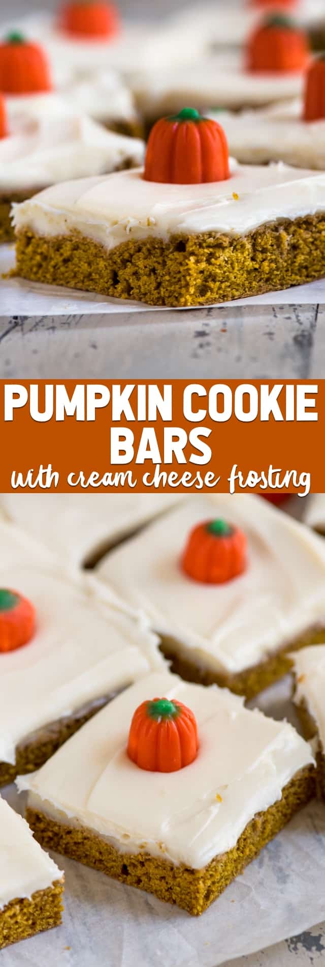 BEST Pumpkin Bars with cream cheese frosting - Crazy for Crust