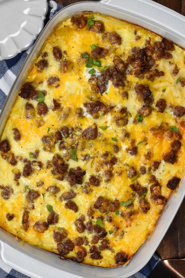 Sausage Hashbrown Breakfast Casserole Crazy For Crust