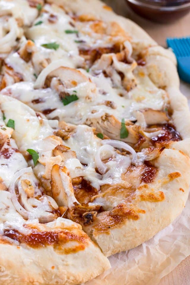 BEST BBQ Chicken Pizza Recipe - Crazy for Crust