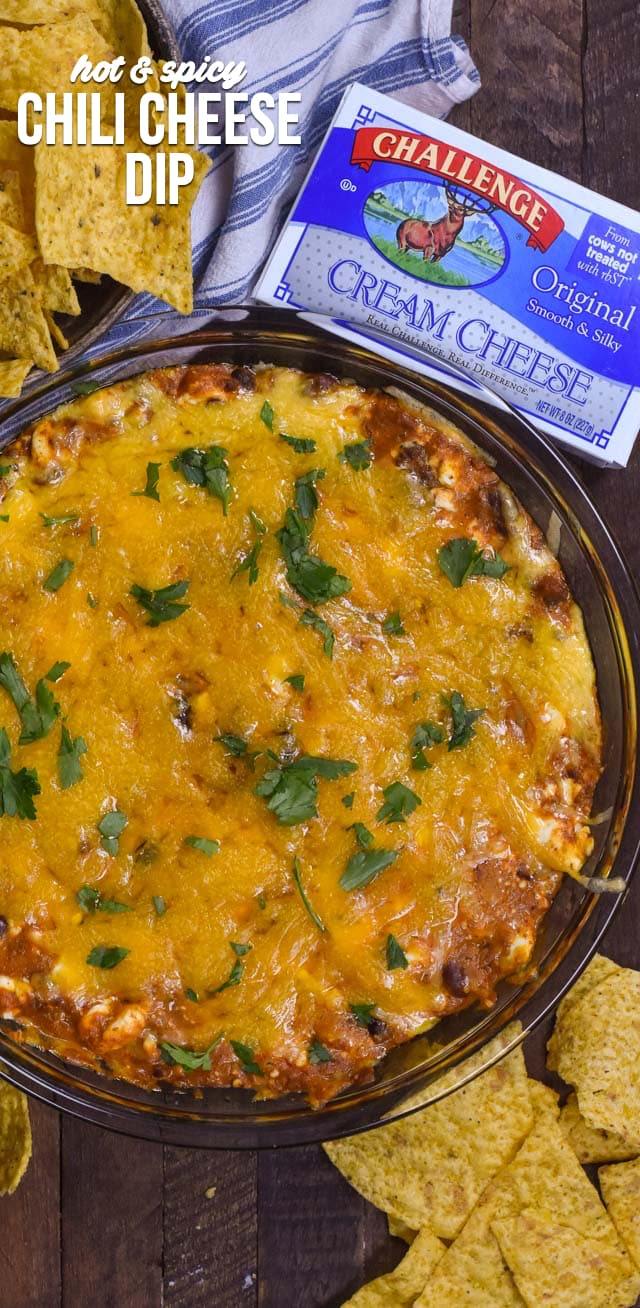 Easy Chili Cheese Dip - Crazy for Crust