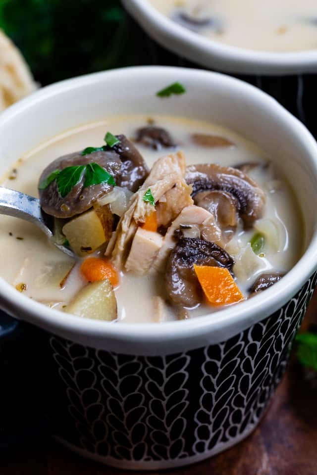 30 Minute Chicken Mushroom Soup - Crazy for Crust