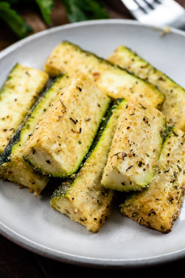 Parmesan Baked Zucchini - Crazy for Crust