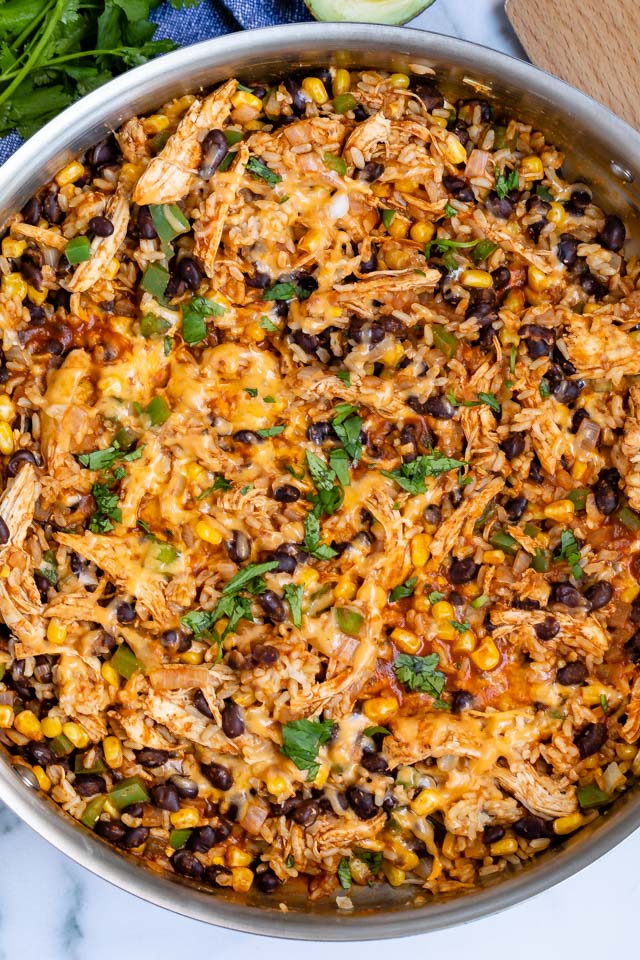 Chicken Enchilada Skillet 20 Min Meal Crazy For Crust