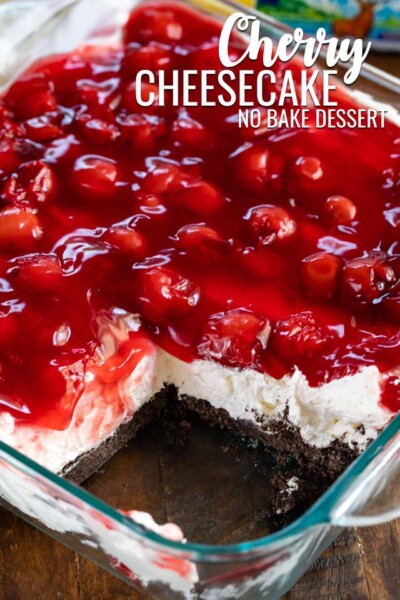 EASY No Bake Cherry Cheesecake Dessert Crazy For Crust