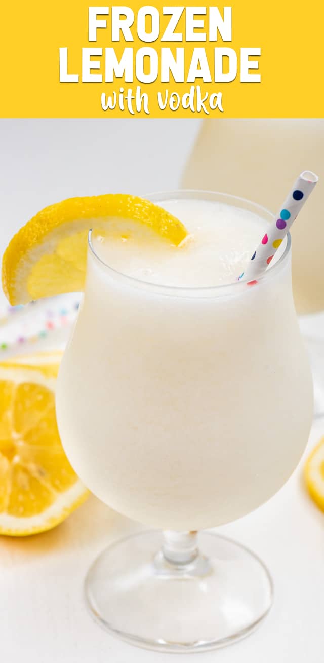 Boozy Frozen Lemonade with vodka Crazy for Crust