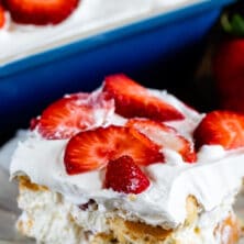 Strawberry Shortcake Layer Cake - Crazy for Crust