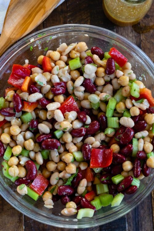 Easy Bean Salad - Crazy for Crust