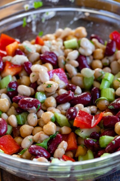 Easy Bean Salad - Crazy for Crust