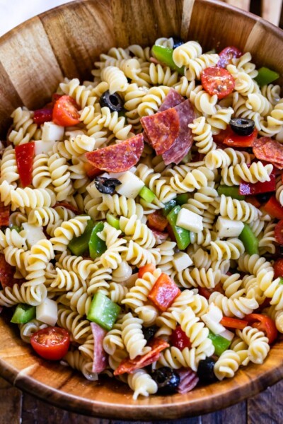 BEST Easy Italian Pasta Salad Recipe - Crazy for Crust