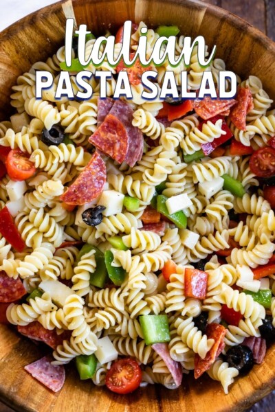 BEST Easy Italian Pasta Salad Recipe - Crazy for Crust