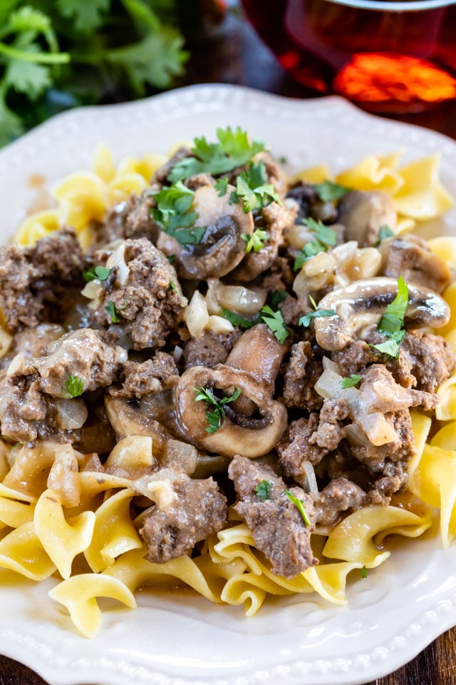 30 Minute Ground Beef Stroganoff - Crazy For Crust