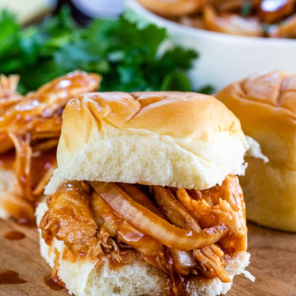 Crockpot Spicy Pulled Chicken - Crazy for Crust