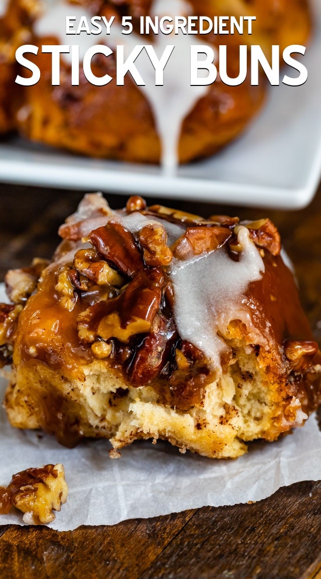 Easy Sticky Buns Recipe (5 Ingredients) - Crazy For Crust