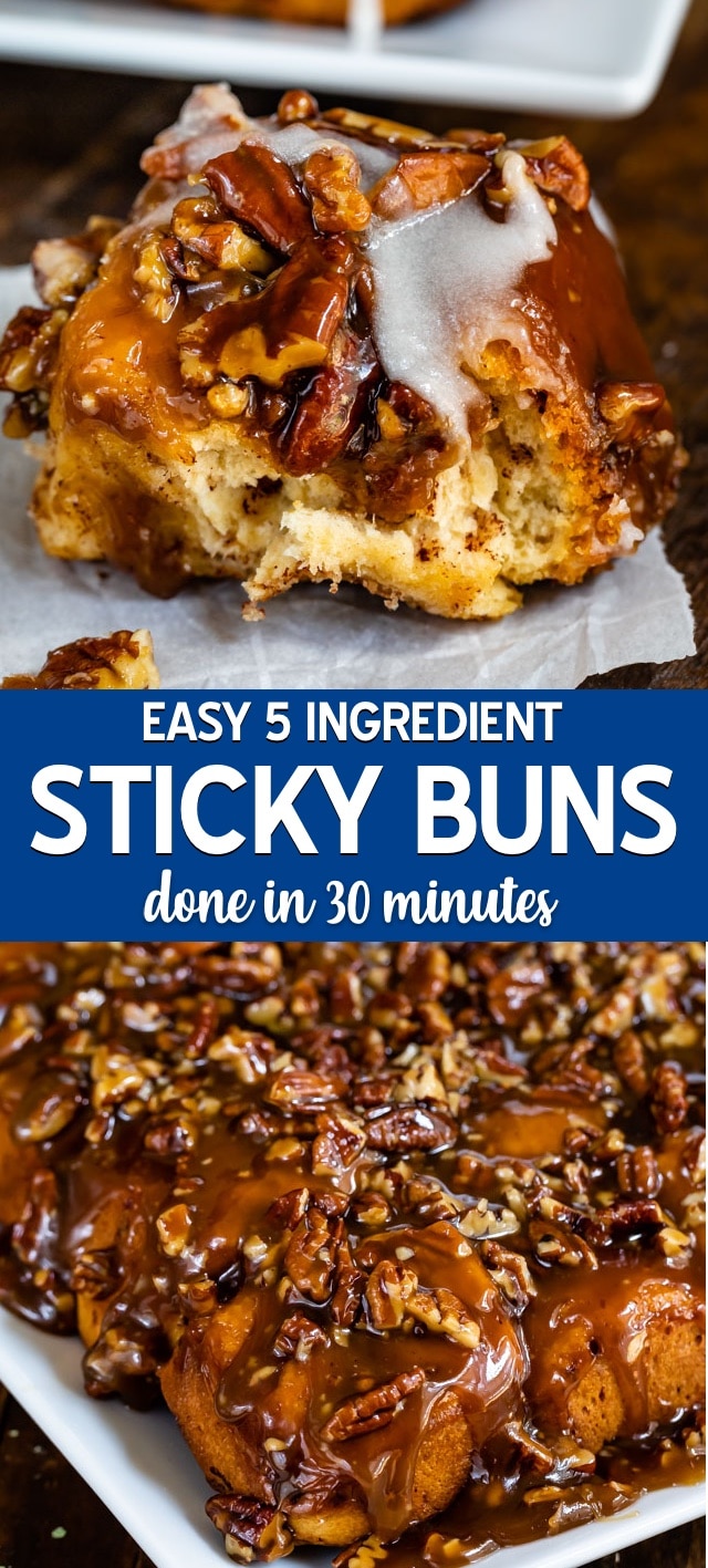 Easy Sticky Buns (5 ingredients) - Crazy for Crust