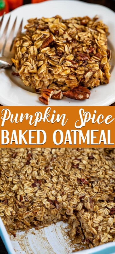 Easy Pumpkin Spice Baked Oatmeal - Crazy for Crust