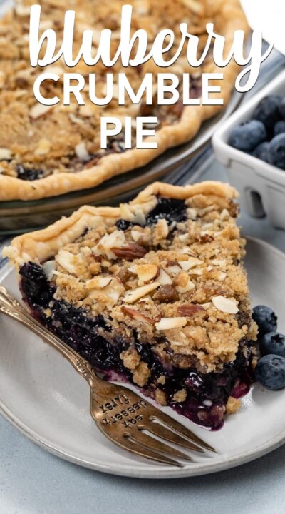 Best Blueberry Crumble Pie Recipe - Crazy for Crust