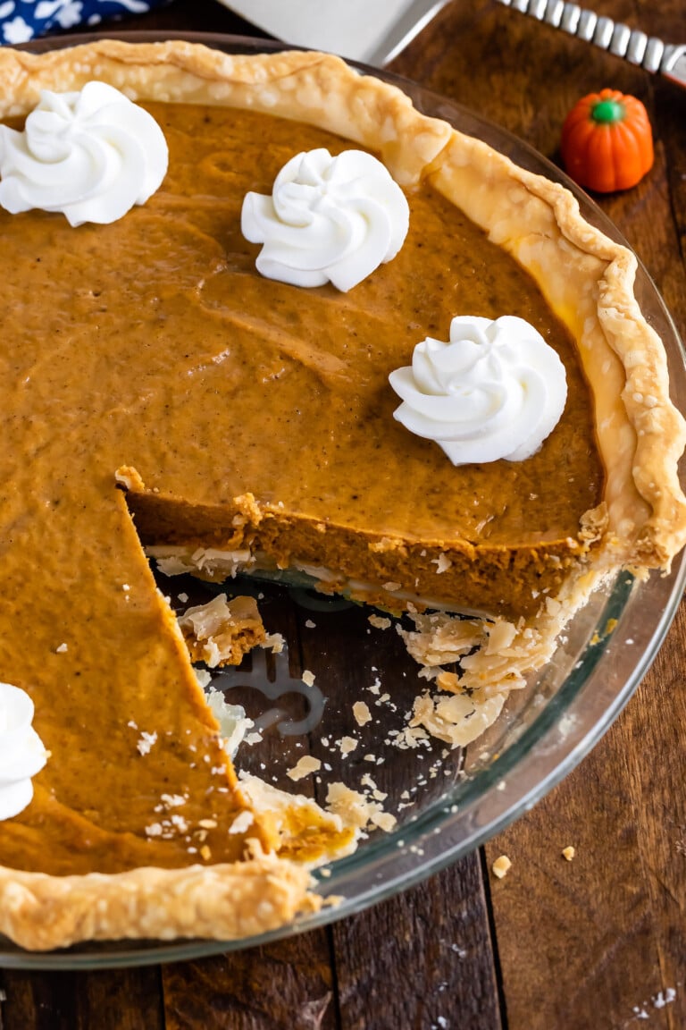 Seriously Easy Pumpkin Pie Recipe - Crazy for Crust